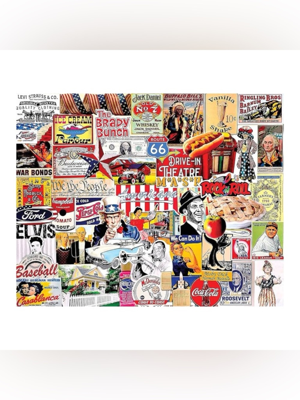 White Mountain Americana 1000 Piece Puzzle